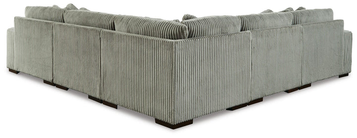 Lindyn 5-Piece Sectional and Ottoman - Fog (4)