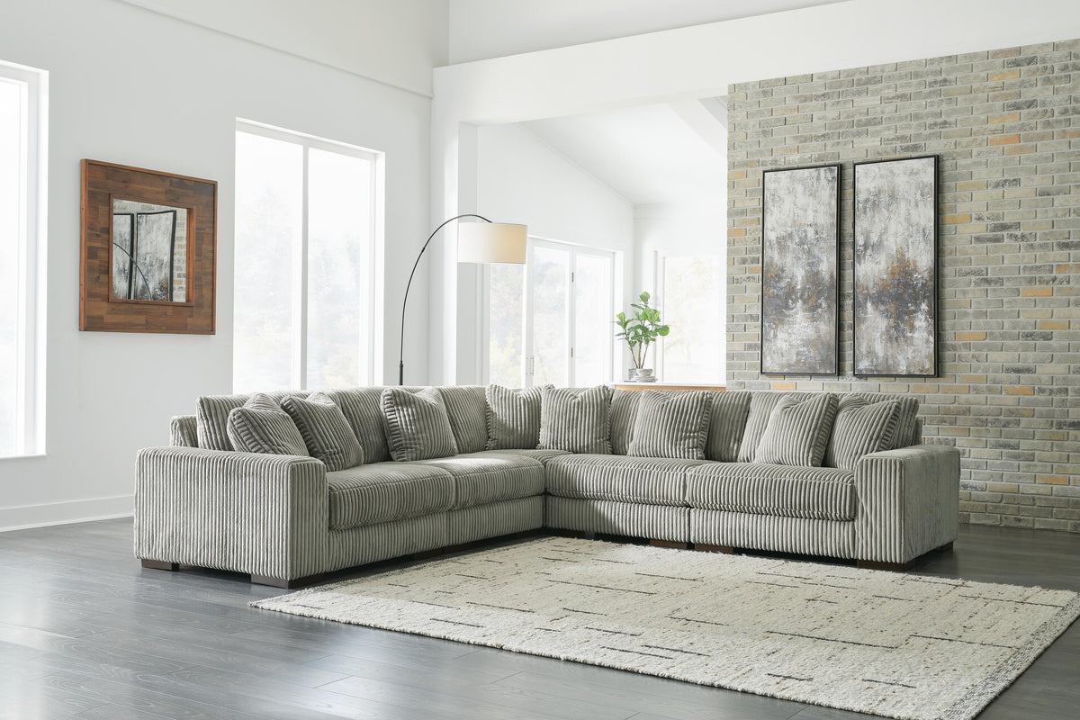 Lindyn 5-Piece Sectional - Fog (2)