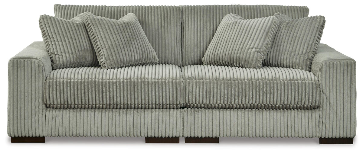 Lindyn 2-Piece Sectional Sofa and Oversized Swivel Accent Chair - Fog (2)