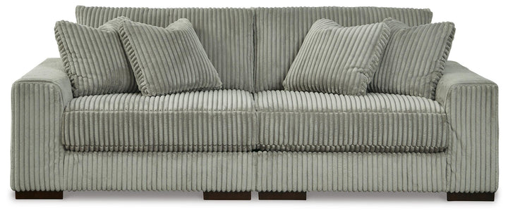 Lindyn 2-Piece Sectional Sofa and Oversized Swivel Accent Chair - Fog (2)