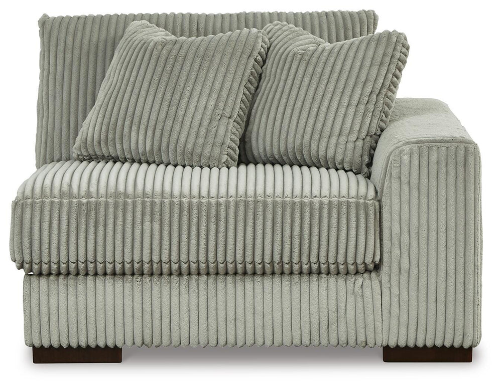 Lindyn 2-Piece Sectional Sofa and Oversized Swivel Accent Chair - Fog (7)