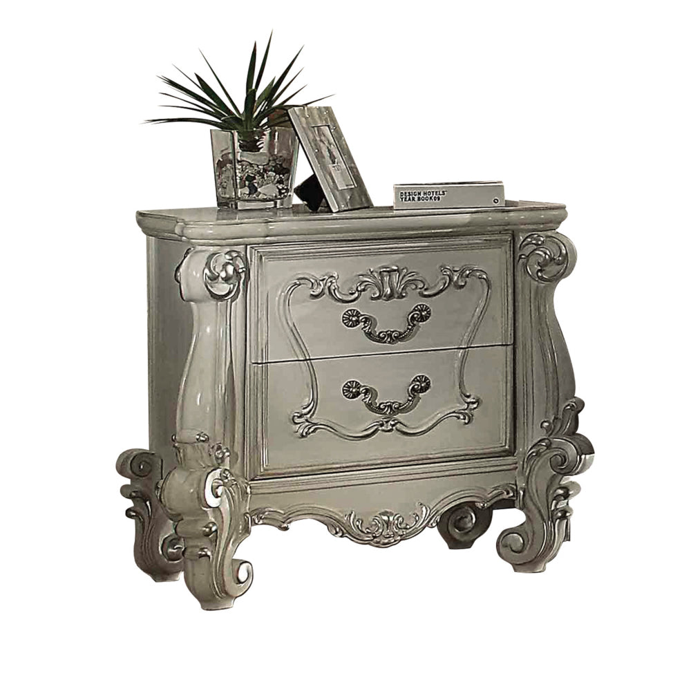Versailles Nightstand in Bone White