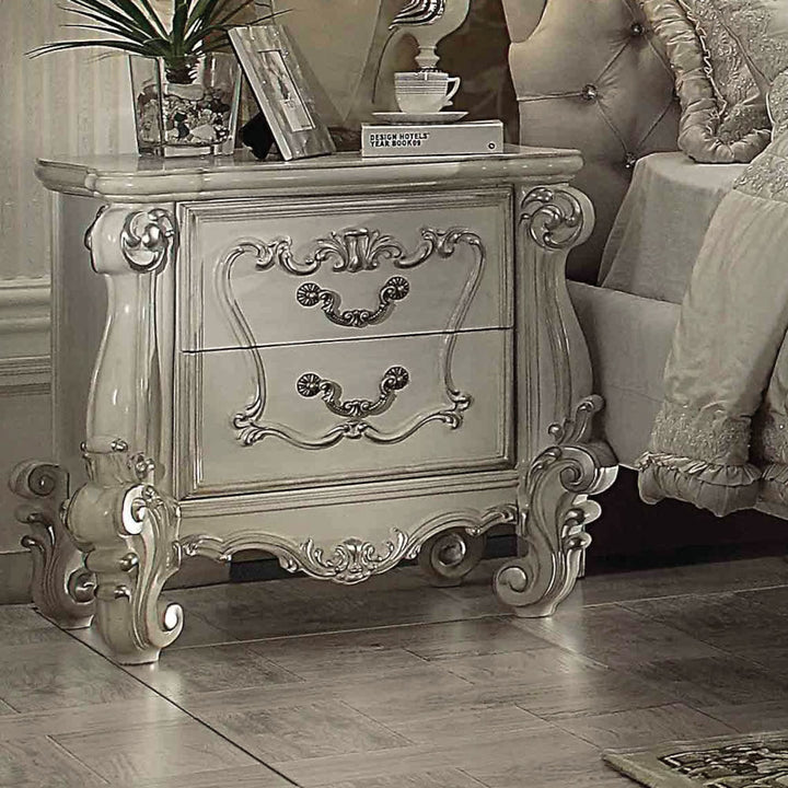 Versailles Nightstand in Bone White