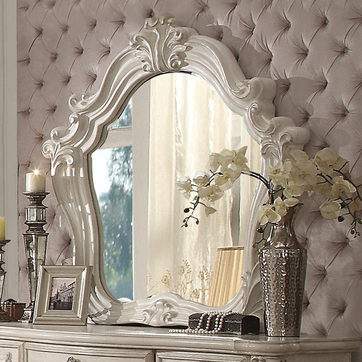 Versailles Mirror in Bone White