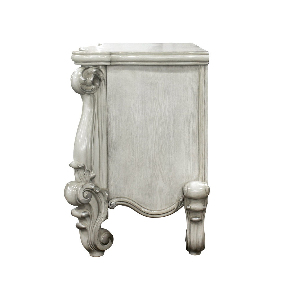 Versailles Vanity Desk in Bone White
