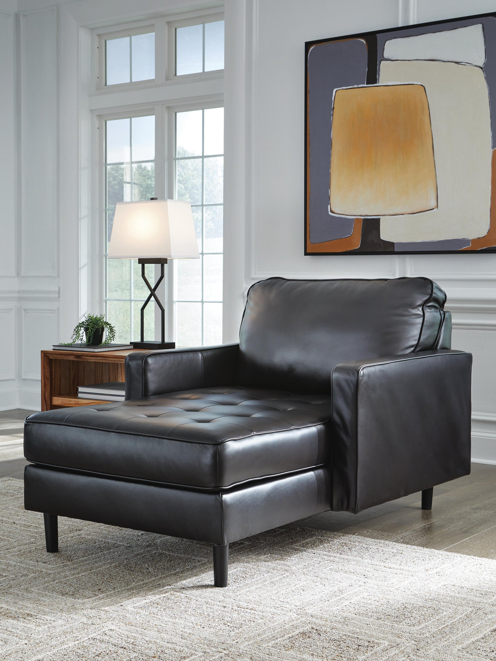 Bryceview Chaise - Black (2)