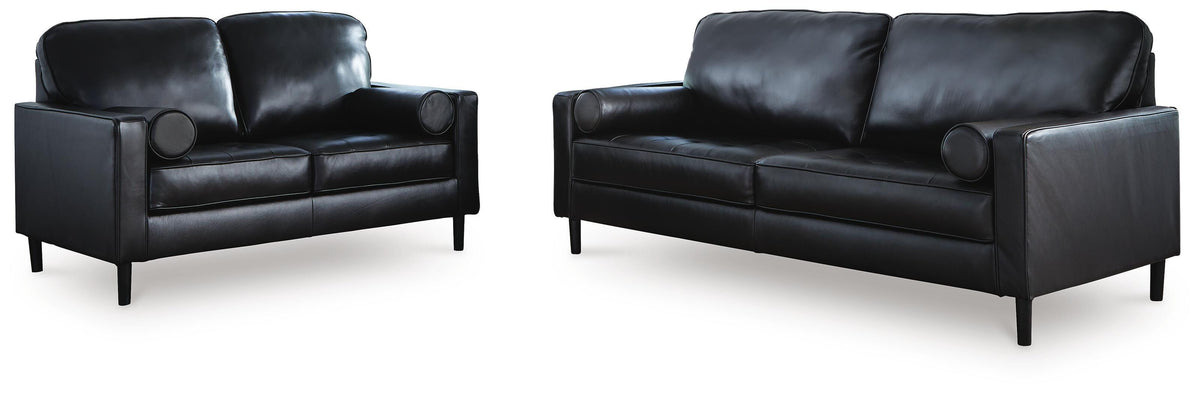 Bryceview Sofa and Loveseat - Onyx (1)
