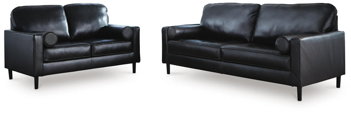 Bryceview Sofa and Loveseat - Onyx (1)