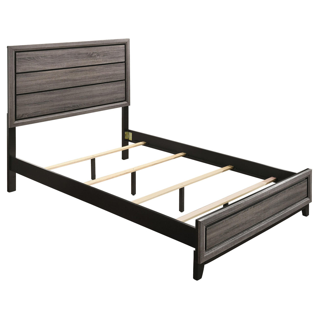 Coaster Furniture 212421Q Watson Wood Queen Panel Bed Grey Oak