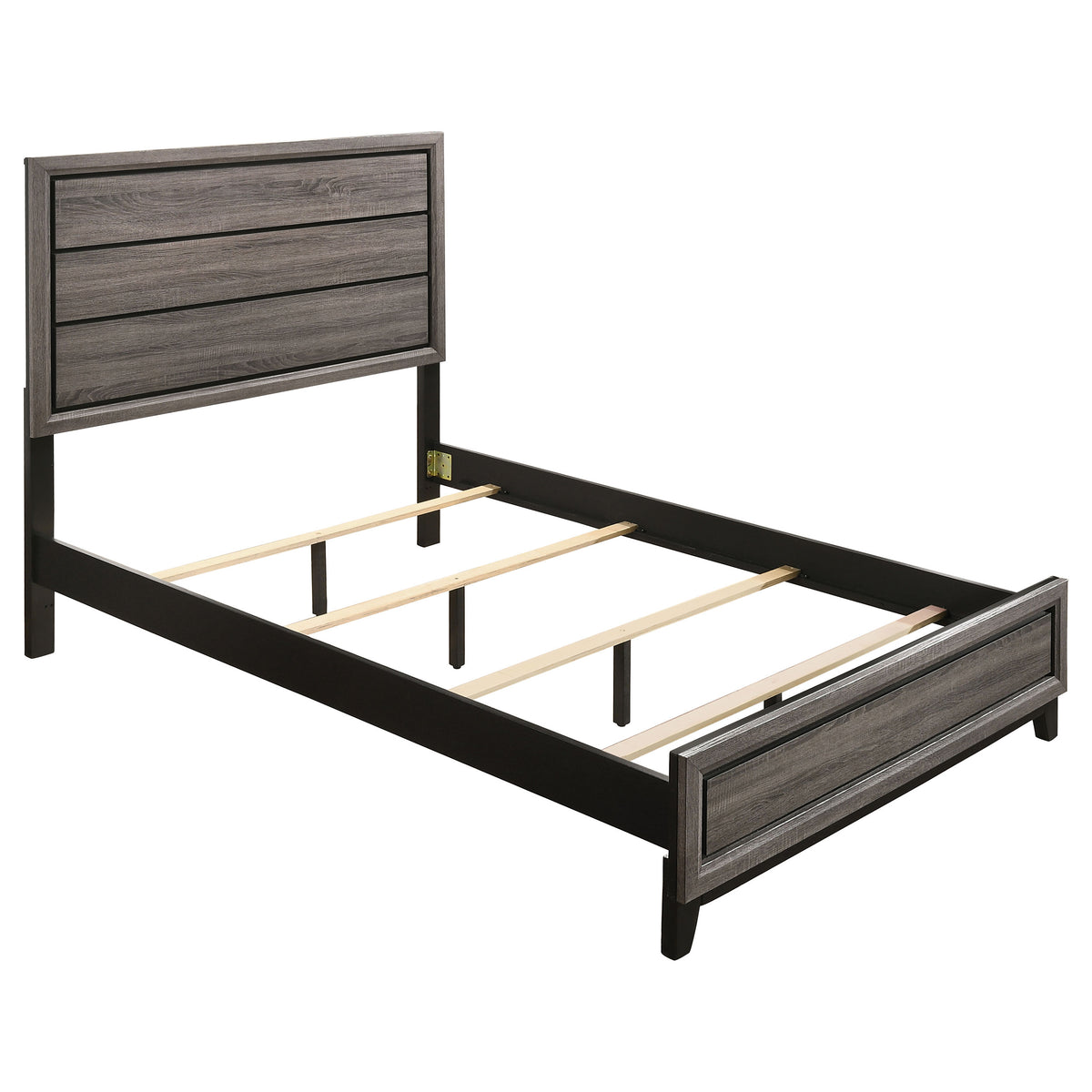 Watson - Wood Queen Panel Bed - Gray Oak