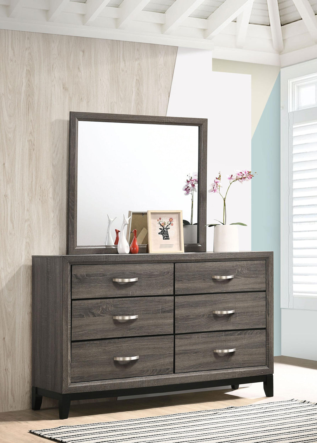 coaster-furniture-212423m-watson-6-drawer-dresser-with-mirror-grey-oak