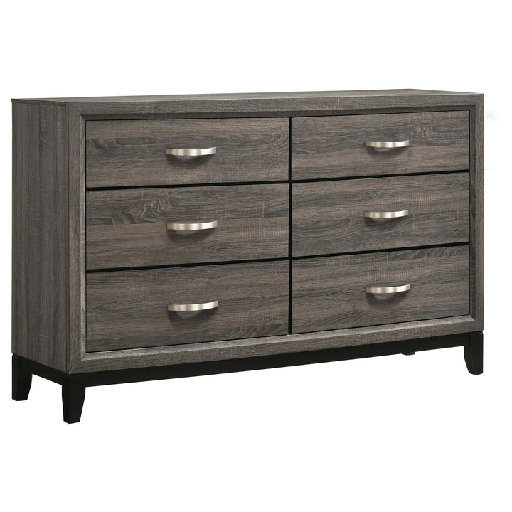 Coaster Furniture 212423 Watson 6-drawer Dresser Grey Oak