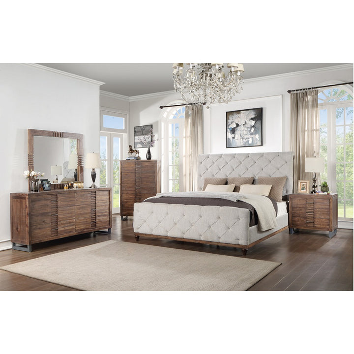 Andria Mirror in Reclaimed Oak - lifestyle