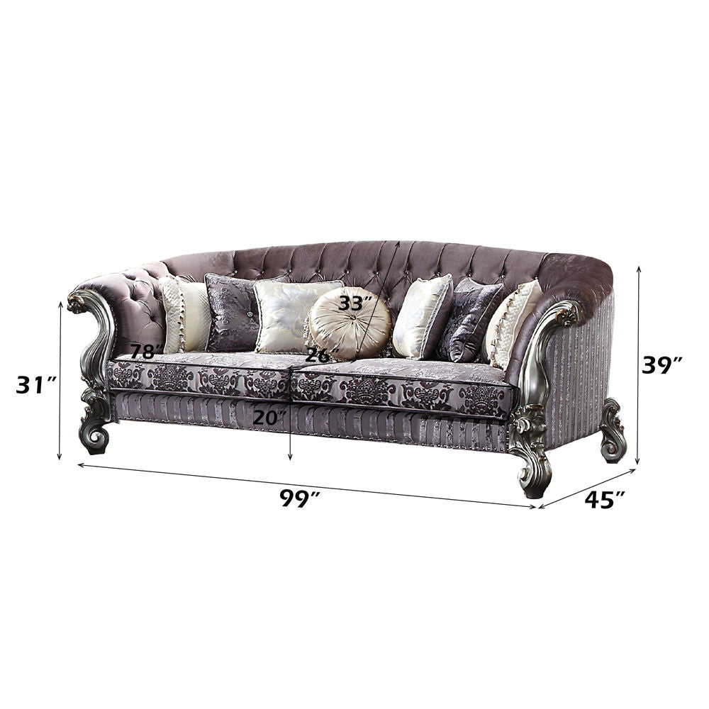 versailles-sofa-with-7-pillows-velvet-antique-platinum