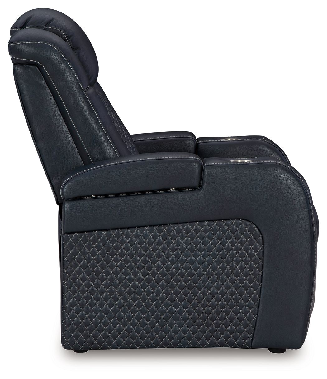 Fyne-Dyme - Power Recliner/Adj Headrest - Sapphire