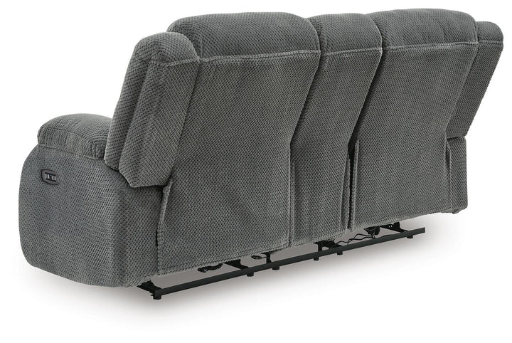 Observation Power Reclining Loveseat with Console - Dark Gray (5)