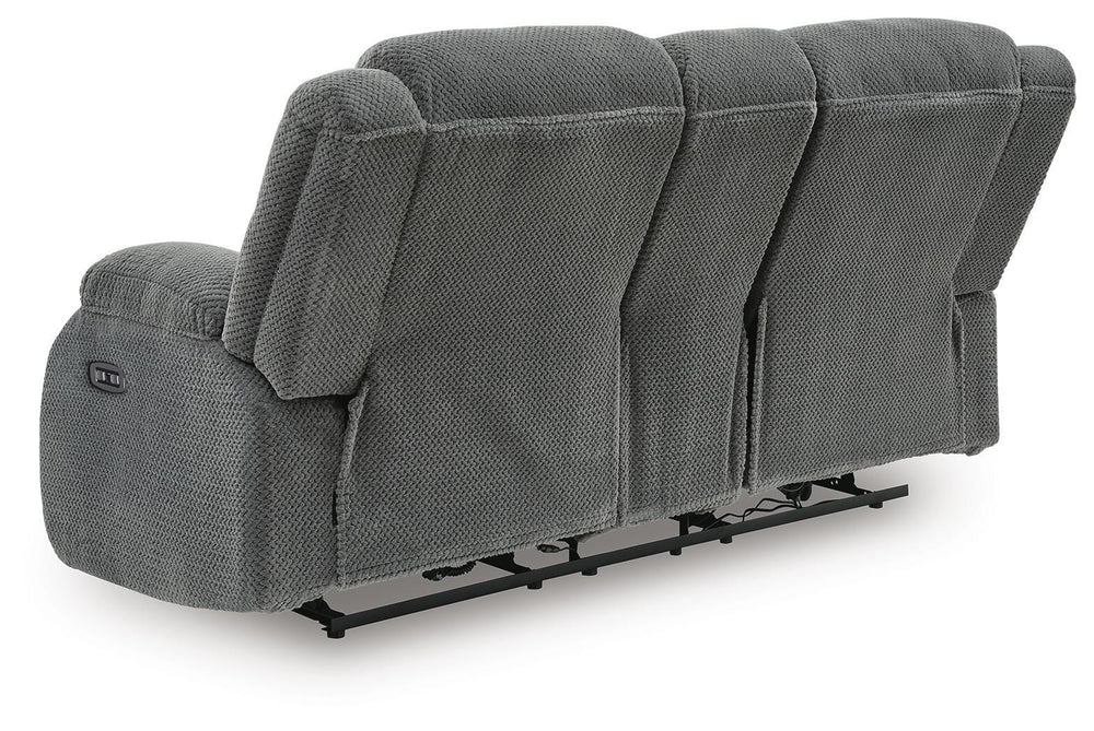 Observation Power Reclining Loveseat with Console - Dark Gray (5)