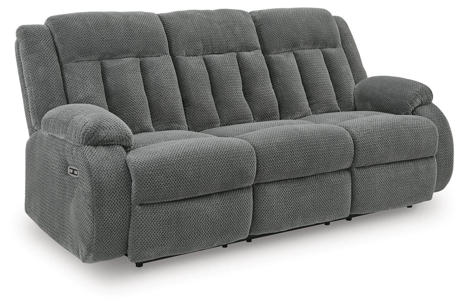 Observation Power Reclining Sofa with Drop Down Table - Dark Gray (1)