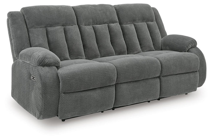 Observation Power Reclining Sofa with Drop Down Table - Dark Gray (1)