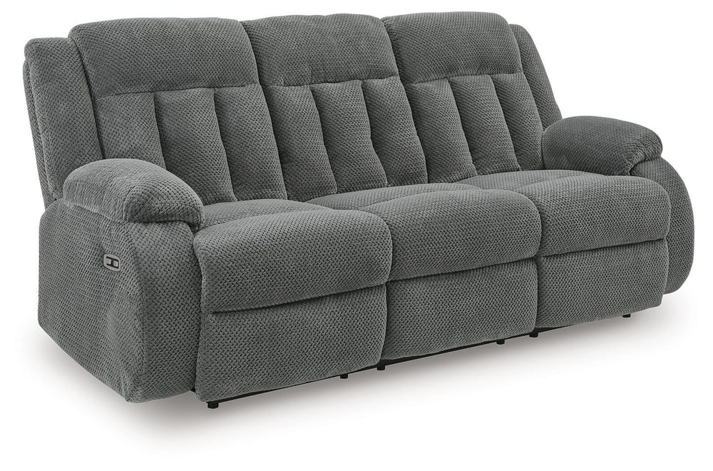 Observation Power Reclining Sofa with Drop Down Table - Dark Gray (1)
