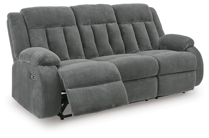 Observation Power Reclining Sofa with Drop Down Table - Dark Gray (3)