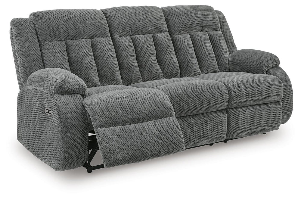 Observation Power Reclining Sofa with Drop Down Table - Dark Gray (3)