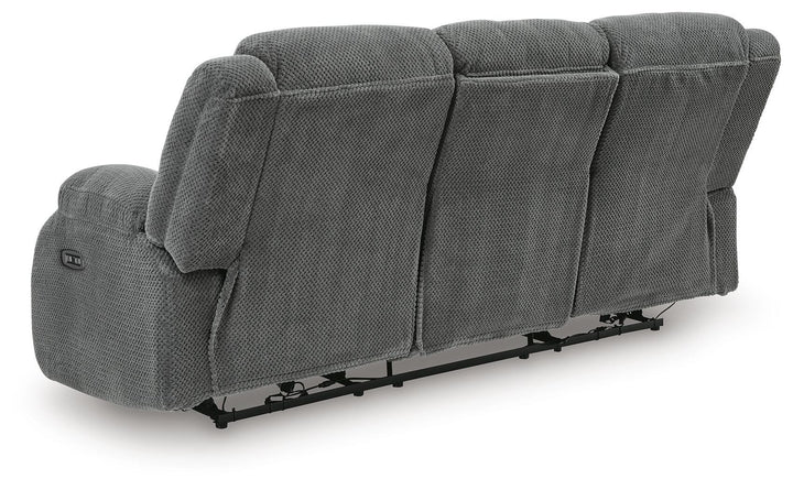 Observation Power Reclining Sofa with Drop Down Table - Dark Gray (6)