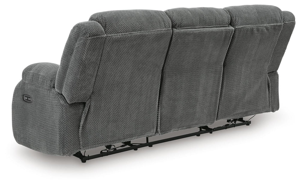 Observation Power Reclining Sofa with Drop Down Table - Dark Gray (6)
