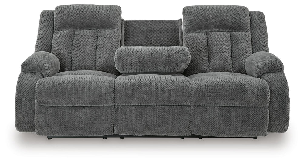 Observation Power Reclining Sofa with Drop Down Table - Dark Gray (5)