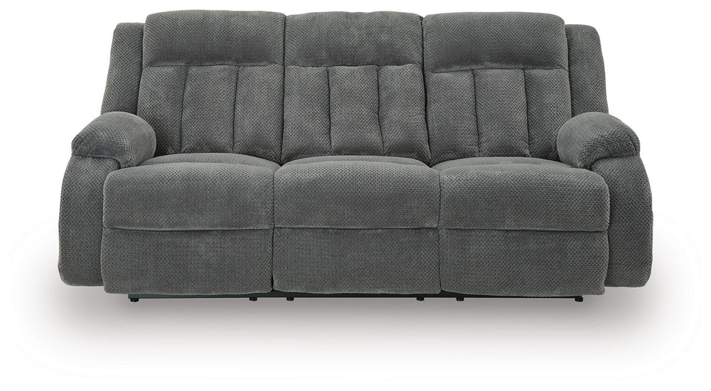 Observation Power Reclining Sofa with Drop Down Table - Dark Gray (4)