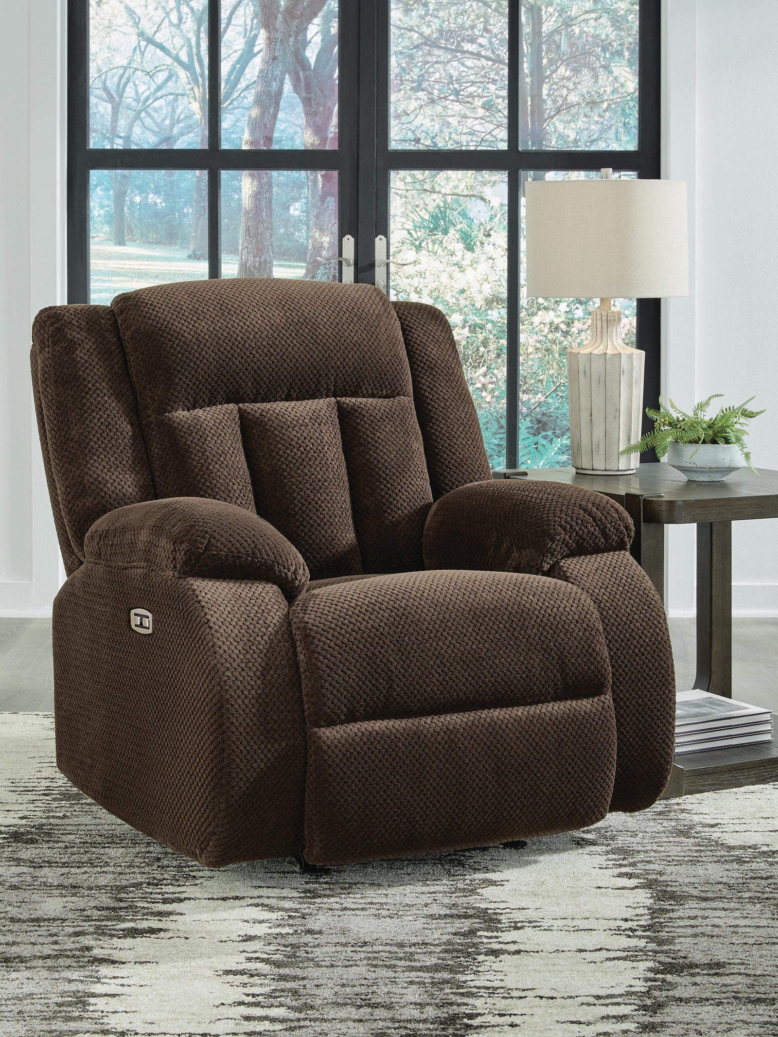 Observation Power Recliner - Dark Brown (2)