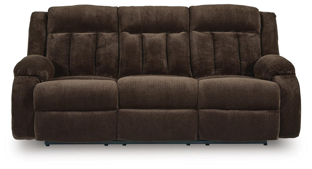 Observation Power Reclining Sofa with Drop Down Table - Dark Brown (3)