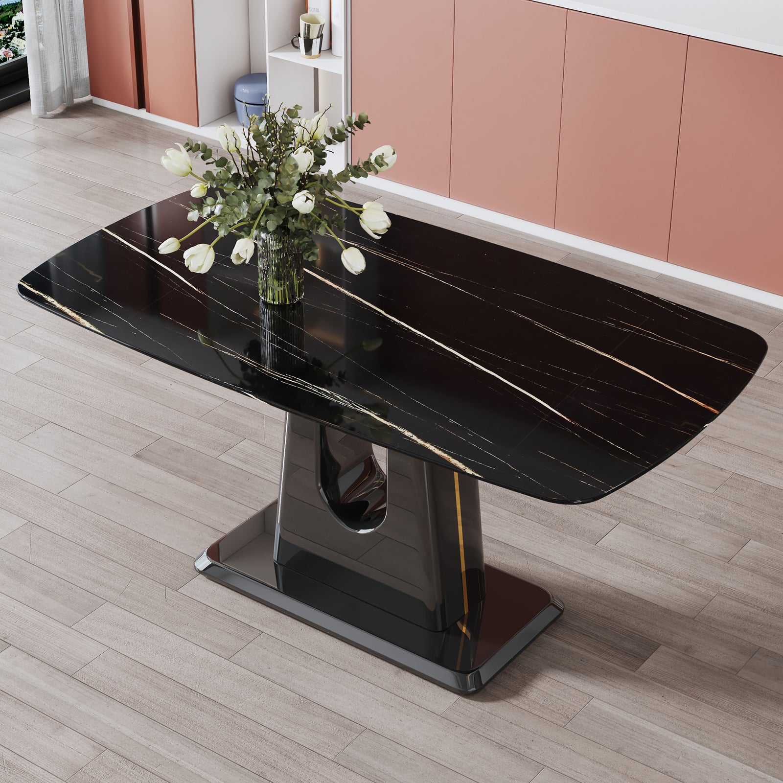 modern-dining-table-with-imitation-marble-craft-glass-top