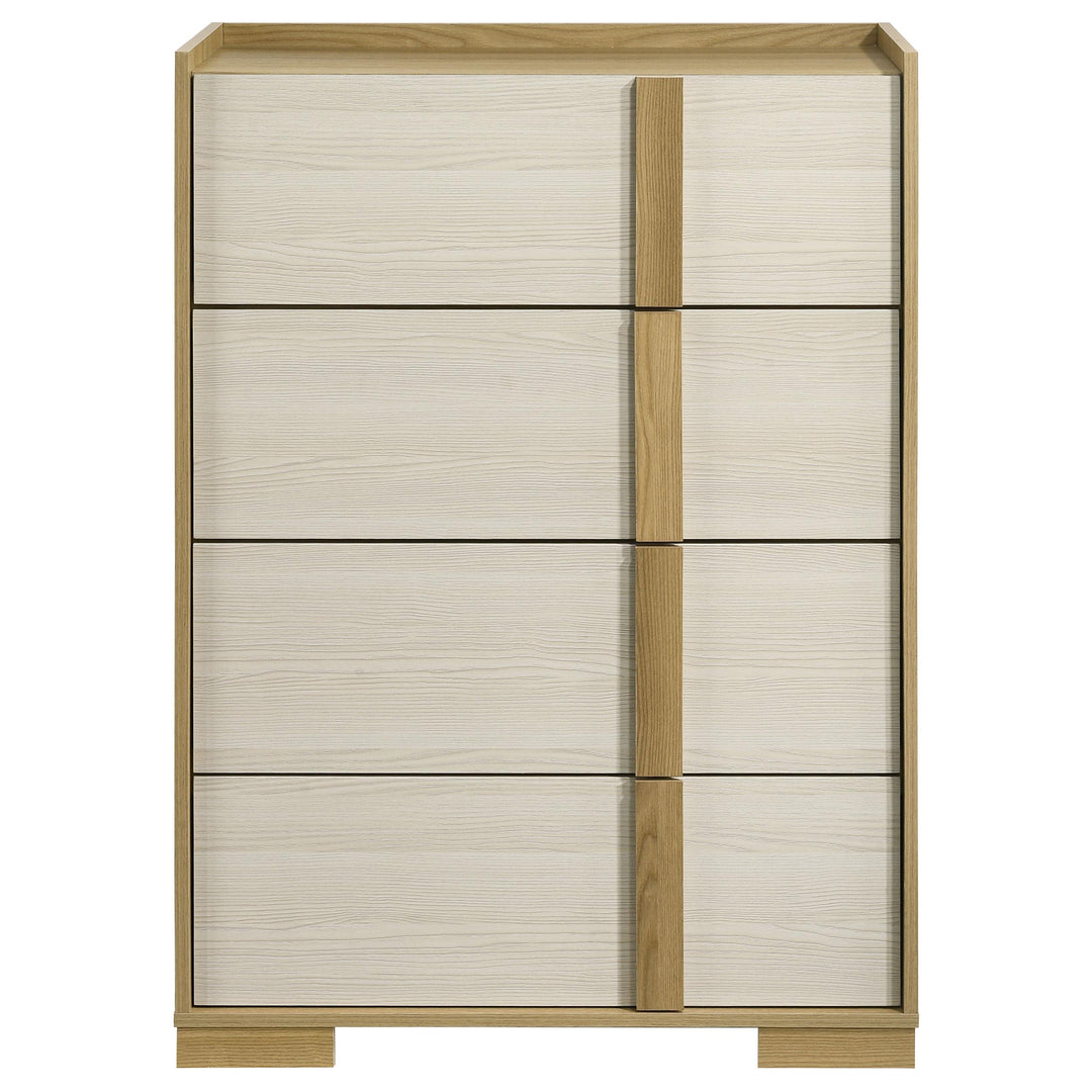 Coaster Furniture 224731KE-S5 Lucia 5-piece Eastern King Bedroom Set Beige and White