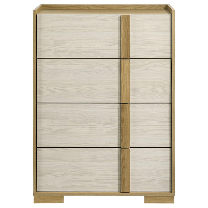 Coaster Furniture 224731KE-S5 Lucia 5-piece Eastern King Bedroom Set Beige and White