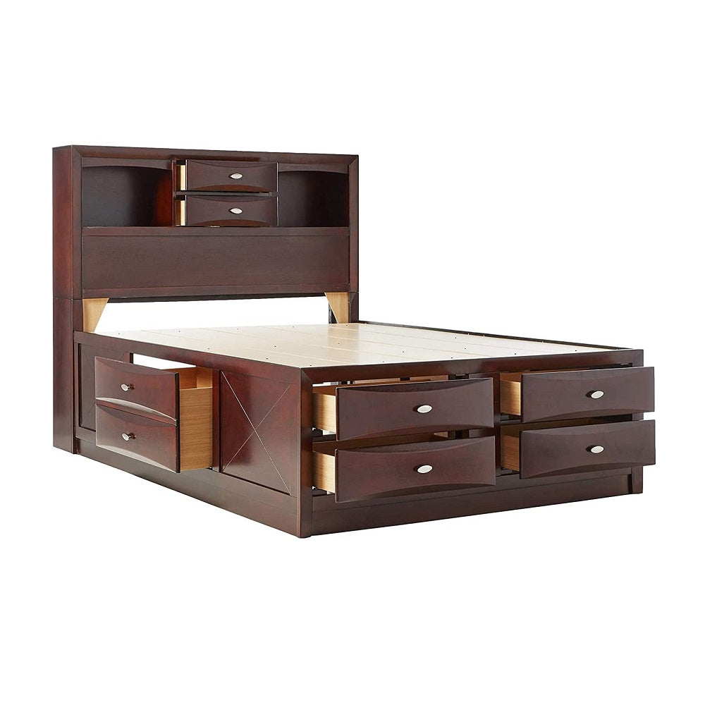 Ireland EK Bed with Storage in Espresso