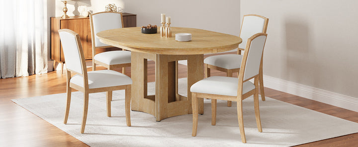 farmhouse-extendable-round-dining-table-set-for-5-with-upholstered-chairs-and-removable-leaf-natural-beige