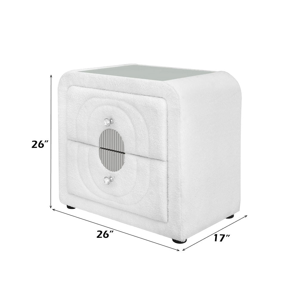 shelyn-nightstand-white-teddy-sherpa-chrome