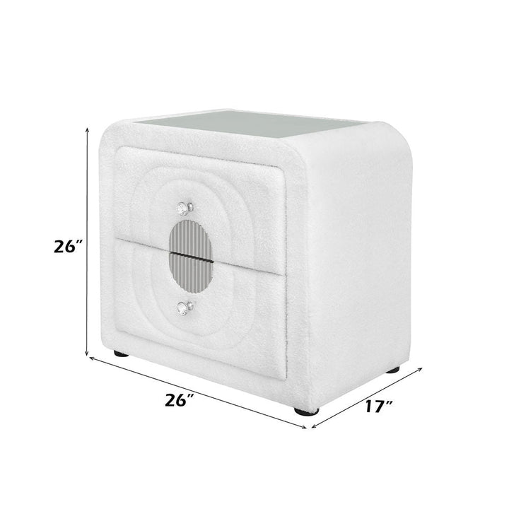 shelyn-nightstand-white-teddy-sherpa-chrome