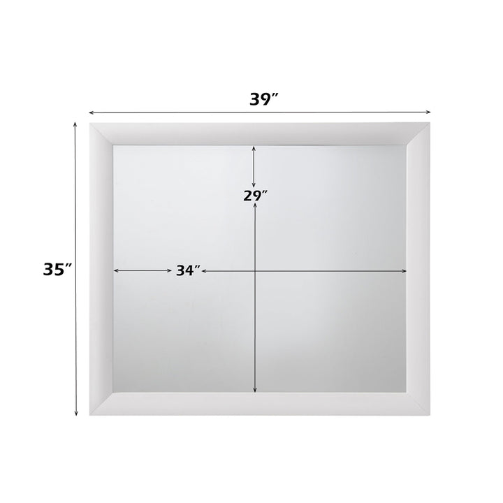 Ireland Mirror in White Finish - dimensions
