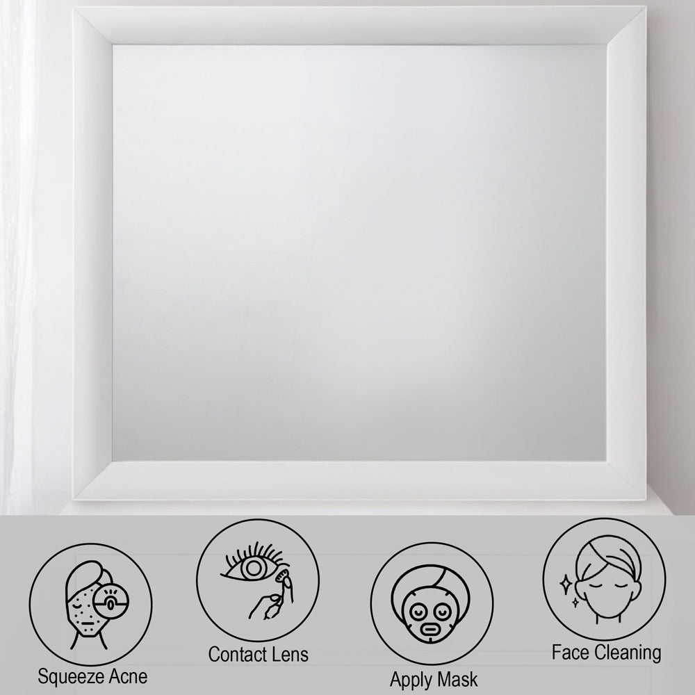 Ireland Mirror in White Finish - features