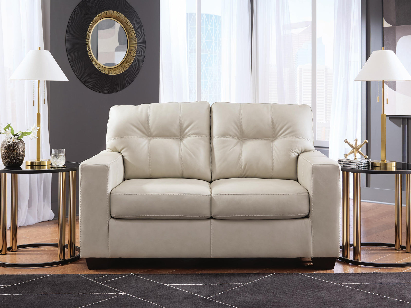 Santorine Loveseat - Beige (2)