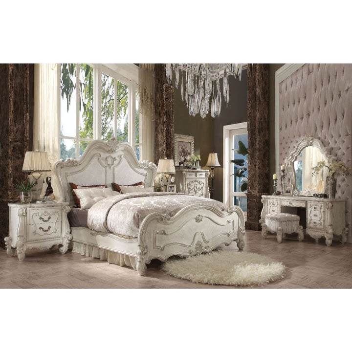 Versailles Queen Bed in Bone White