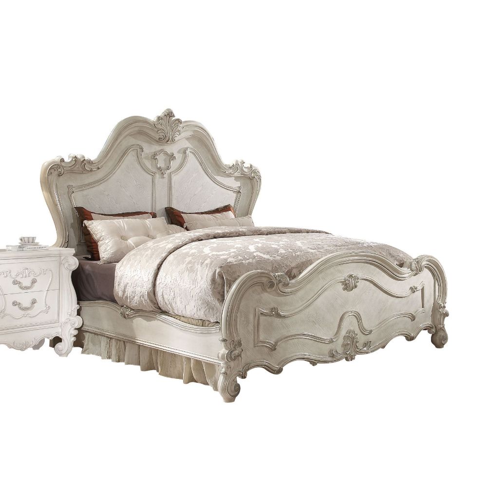 Versailles Queen Bed in Bone White