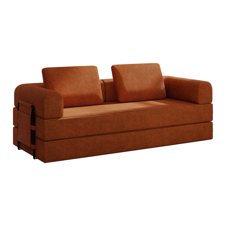 corduroy-convertible-sleeper-sofa-bed-with-pillow-organe