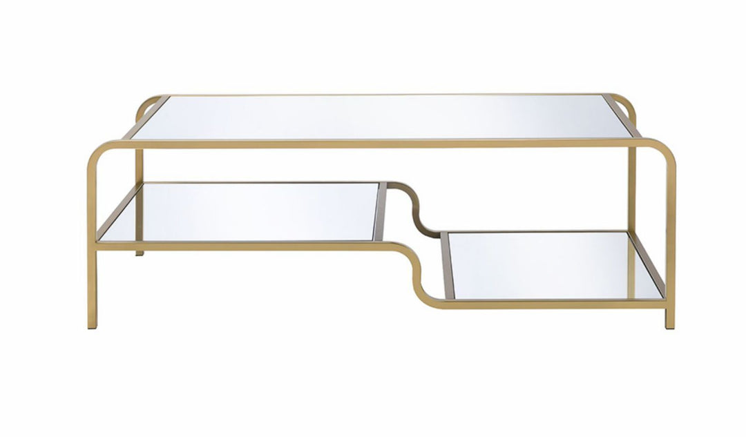 Astrid - Mirrored Coffee Table - Gold