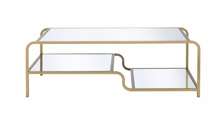 Astrid - Mirrored Coffee Table - Gold