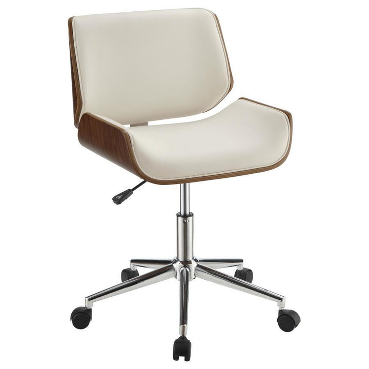 Coaster Furniture Addington - Upholstered Adjustable Office Desk Chair - Ecru