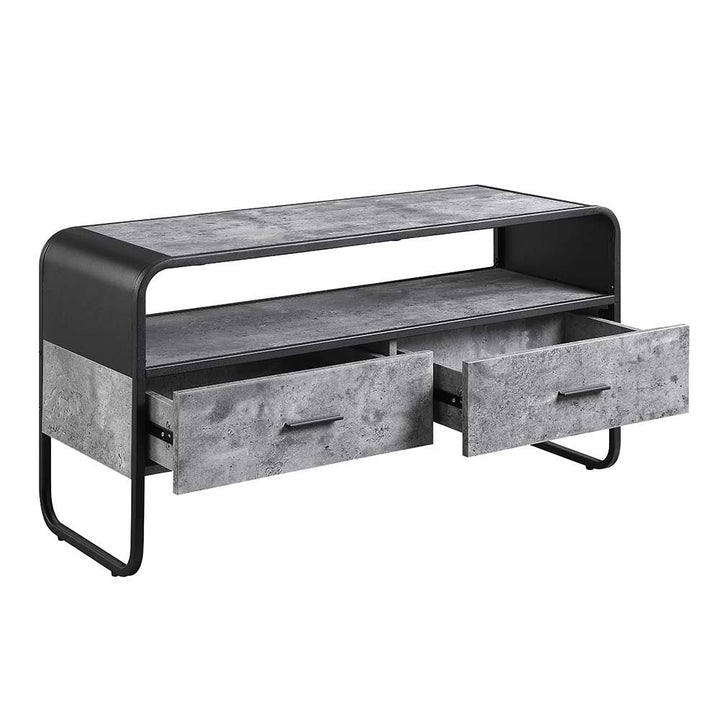 Raziela - 22" TV Stand - Concrete Gray & Black