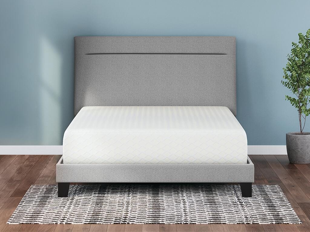 Chime 12 Inch Memory Foam King Mattress in a Box - White (2)